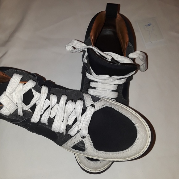 LANVIN Mixed-Fabric High Sneaker - Picture 6 of 7
